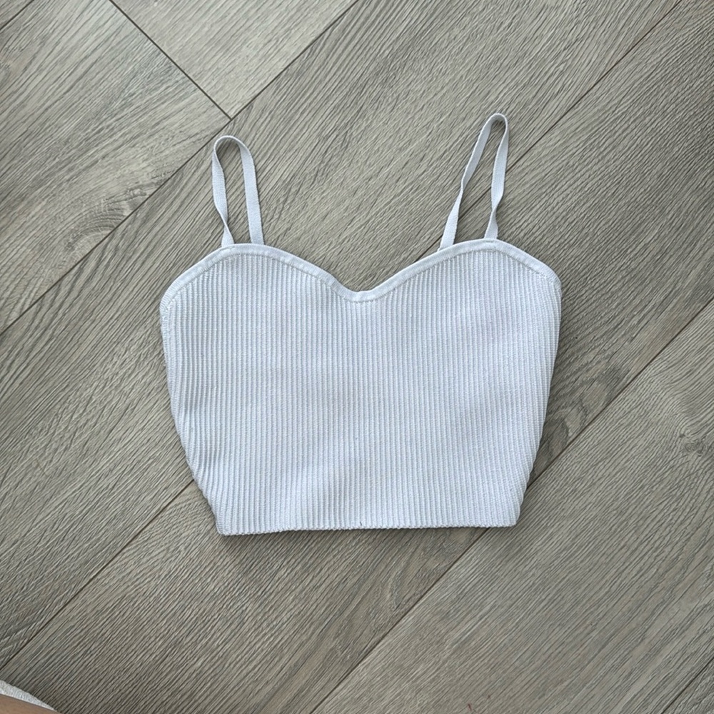 Babaton Sculpt Knit Tank Size 2XS (white)